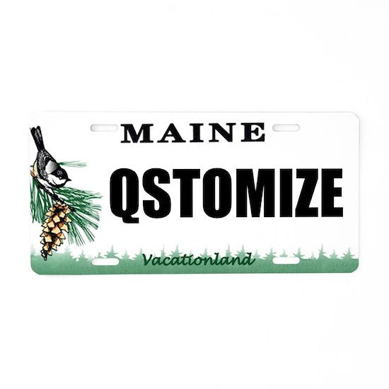 Qstomize.com - Create Lasting Memories with a Custom Maine License Plate 