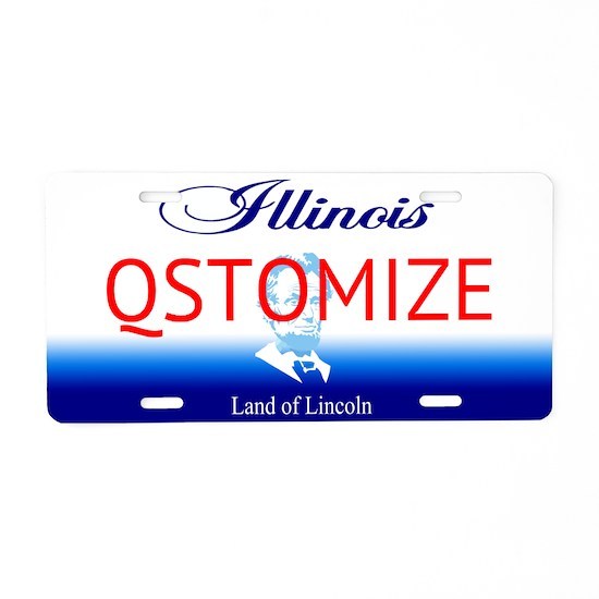 Qstomize.com - Illinois Personalized License Plate 