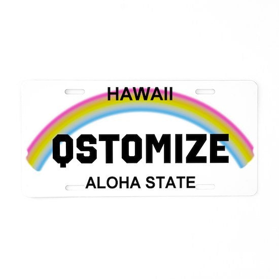 Qstomize.com - Unique Hawaii Decor: Personalized License Plate Collection 