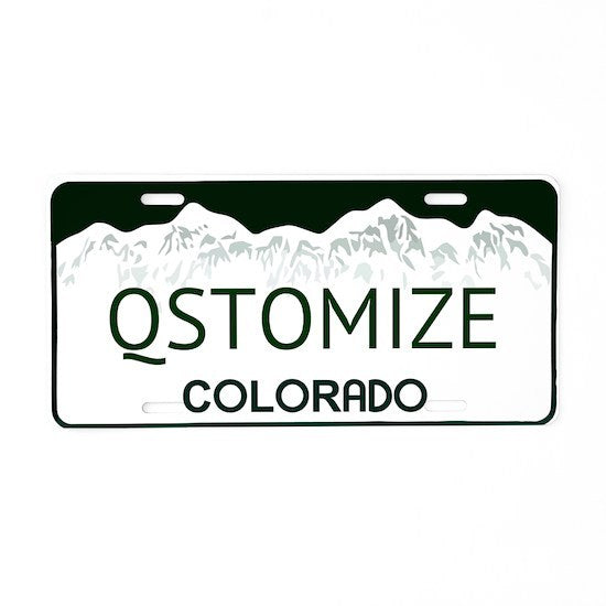 Qstomize.com - Colorado Personalized License Plate 