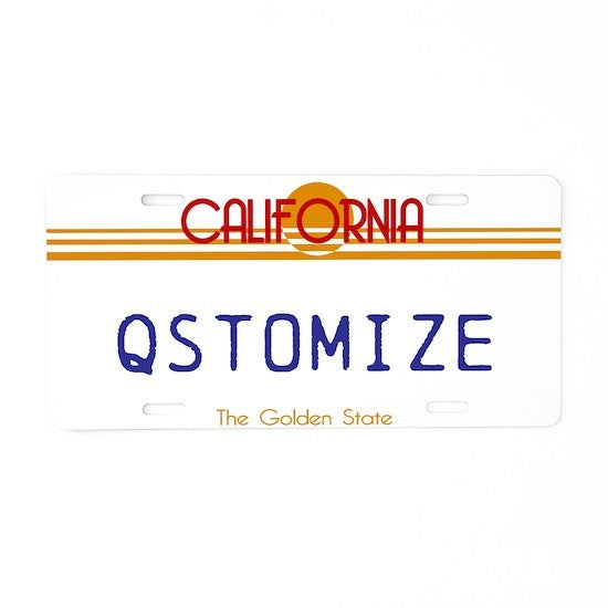 Qstomize.com - California Personalized License Plate 