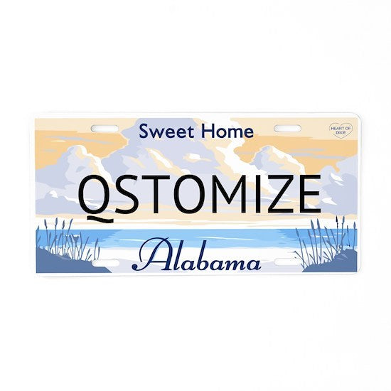 Qstomize.com - Alabama Personalized License Plate 